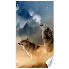 Wolf Canvas Canvas 40  X 72  by printedesignstudio