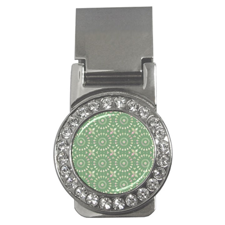 Kaleidoscope Peaceful Green Money Clips (CZ) 