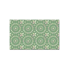 Kaleidoscope Peaceful Green Sticker (rectangular)