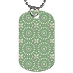 Kaleidoscope Peaceful Green Dog Tag (Two Sides) Back