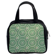 Kaleidoscope Peaceful Green Classic Handbag (two Sides) by Mazipoodles