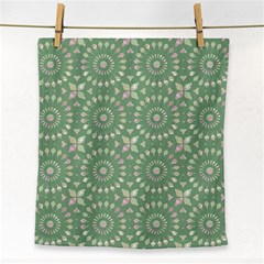 Kaleidoscope Peaceful Green Face Towel