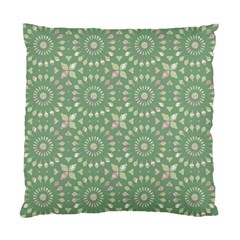 Kaleidoscope Peaceful Green Standard Cushion Case (one Side) by Mazipoodles