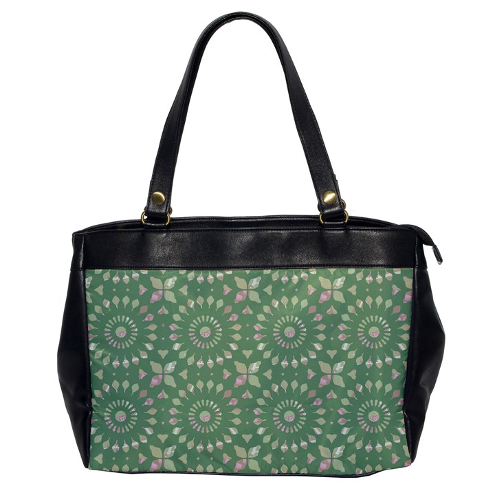 Kaleidoscope Peaceful Green Oversize Office Handbag