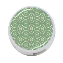 Kaleidoscope Peaceful Green 4-port Usb Hub (one Side) by Mazipoodles