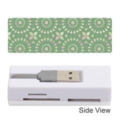 Kaleidoscope Peaceful Green Memory Card Reader (stick) by Mazipoodles