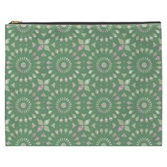 Kaleidoscope Peaceful Green Cosmetic Bag (xxxl) by Mazipoodles