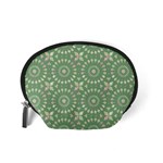 Kaleidoscope Peaceful Green Accessory Pouch (Small) Back