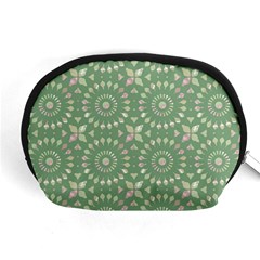 Kaleidoscope Peaceful Green Accessory Pouch (medium) by Mazipoodles