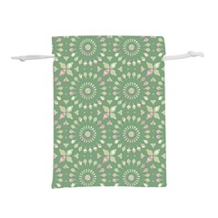 Kaleidoscope Peaceful Green Lightweight Drawstring Pouch (s) by Mazipoodles