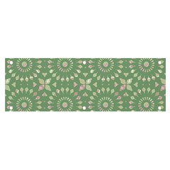 Kaleidoscope Peaceful Green Banner And Sign 6  X 2  by Mazipoodles