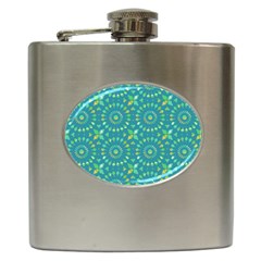 Kaleidoscope Jericho Jade Hip Flask (6 Oz) by Mazipoodles