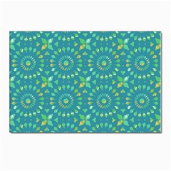 Kaleidoscope Jericho Jade Postcard 4 x 6  (pkg Of 10) by Mazipoodles