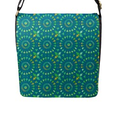 Kaleidoscope Jericho Jade Flap Closure Messenger Bag (l) by Mazipoodles