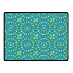 Kaleidoscope Jericho Jade Double Sided Fleece Blanket (small) by Mazipoodles