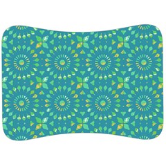 Kaleidoscope Jericho Jade Velour Seat Head Rest Cushion by Mazipoodles