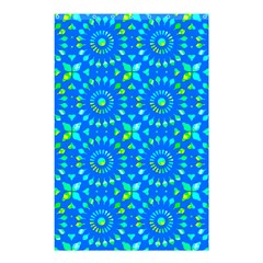 Kaleidoscope Blue Shower Curtain 48  X 72  (small)  by Mazipoodles