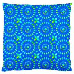 Kaleidoscope Blue Standard Flano Cushion Case (two Sides) by Mazipoodles