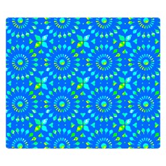 Kaleidoscope Blue Flano Blanket (small)