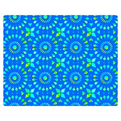 Kaleidoscope Blue Flano Blanket (medium)