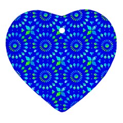 Kaleidoscope Royal Blue Ornament (heart)