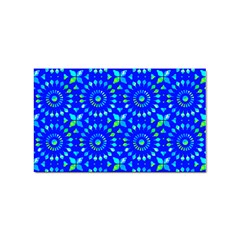 Kaleidoscope Royal Blue Sticker Rectangular (10 Pack)