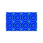 Kaleidoscope Royal Blue Sticker Rectangular (10 pack) Front