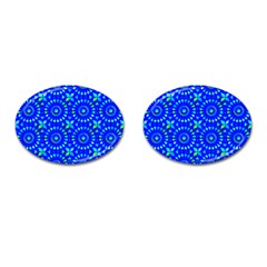 Kaleidoscope Royal Blue Cufflinks (oval)