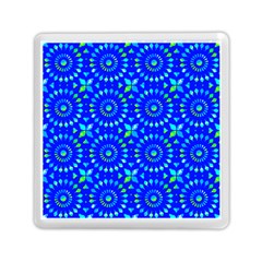 Kaleidoscope Royal Blue Memory Card Reader (square) by Mazipoodles