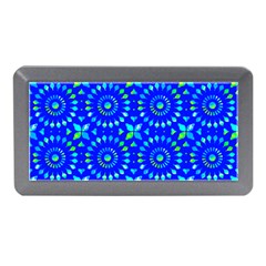 Kaleidoscope Royal Blue Memory Card Reader (mini) by Mazipoodles