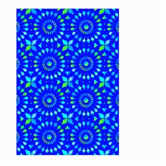 Kaleidoscope Royal Blue Large Garden Flag (two Sides) by Mazipoodles