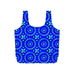 Kaleidoscope Royal Blue Full Print Recycle Bag (s)