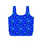 Kaleidoscope Royal Blue Full Print Recycle Bag (S) Front