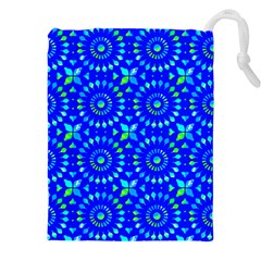 Kaleidoscope Royal Blue Drawstring Pouch (4xl)