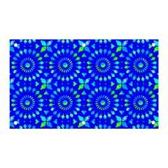 Kaleidoscope Royal Blue Banner And Sign 5  X 3  by Mazipoodles