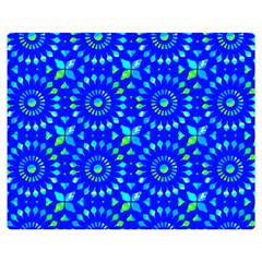 Kaleidoscope Royal Blue Flano Blanket (medium) by Mazipoodles