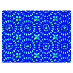 Kaleidoscope Royal Blue Double Sided Flano Blanket (extra Small) by Mazipoodles