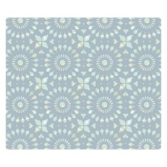 Kaleidoscope Duck Egg Double Sided Flano Blanket (small) by Mazipoodles