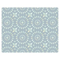 Kaleidoscope Duck Egg Double Sided Flano Blanket (medium) by Mazipoodles