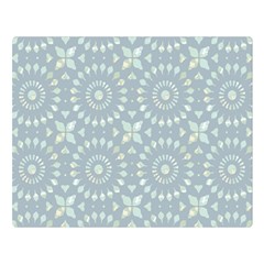 Kaleidoscope Duck Egg Double Sided Flano Blanket (large) by Mazipoodles