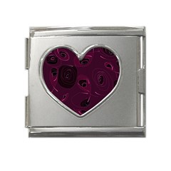 Fish 701 Mega Link Heart Italian Charm (18mm)