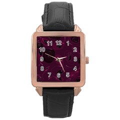 Fish 701 Rose Gold Leather Watch 