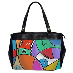 Modern Art Oversize Office Handbag (2 Sides) by gasi