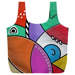 Modern Art Full Print Recycle Bag (xxl) by gasi