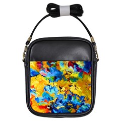 Modern Art Girls Sling Bag by gasi