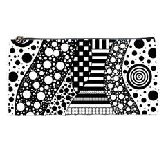 Black And White Design Pencil Case by gasi