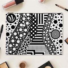 Black And White Design Cosmetic Bag (xl) by gasi