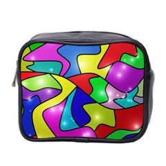 Modern Art Mini Toiletries Bag (two Sides) by gasi