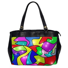 Modern Art Oversize Office Handbag (2 Sides) by gasi