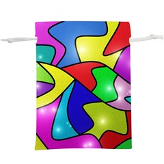 Modern Art Lightweight Drawstring Pouch (xl) by gasi